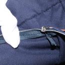 HERMES Fourre Tout MM Hand Bag Canvas Navy Silver Auth BA17045-19
