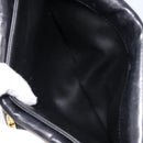 Bally Chain Shoulder Bag Leather Black Gold Auth BA17048-22