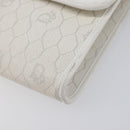 Christian Dior Honeycomb Chain Shoulder Bag PVC White Gold Auth BA17050-10