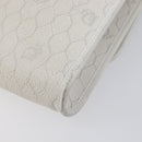 Christian Dior Honeycomb Chain Shoulder Bag PVC White Gold Auth BA17050-12