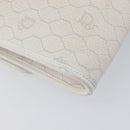 Christian Dior Honeycomb Chain Shoulder Bag PVC White Gold Auth BA17050-13