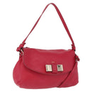 Chloe Lily Shoulder Bag Leather Pink Gold Auth BA17053-1