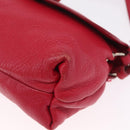 Chloe Lily Shoulder Bag Leather Pink Gold Auth BA17053-14