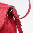 Chloe Lily Shoulder Bag Leather Pink Gold Auth BA17053-18