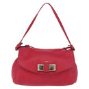 Chloe Lily Shoulder Bag Leather Pink Gold Auth BA17053-2