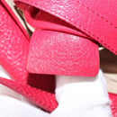 Chloe Lily Shoulder Bag Leather Pink Gold Auth BA17053-27