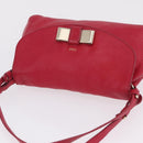 Chloe Lily Shoulder Bag Leather Pink Gold Auth BA17053-6