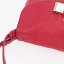 Chloe Lily Shoulder Bag Leather Pink Gold Auth BA17053-7