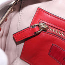 Valentino Rock Studs Waist Bag Leather Beige Gold Auth BA17058-22