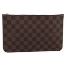 LOUIS VUITTON Damier Ebene Neverfull MM Pouch LV Auth BA17061V-2