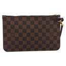 LOUIS VUITTON Damier Ebene Neverfull MM Pouch LV Auth BA17061V-3