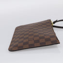 LOUIS VUITTON Damier Ebene Neverfull MM Pouch LV Auth BA17061V-5