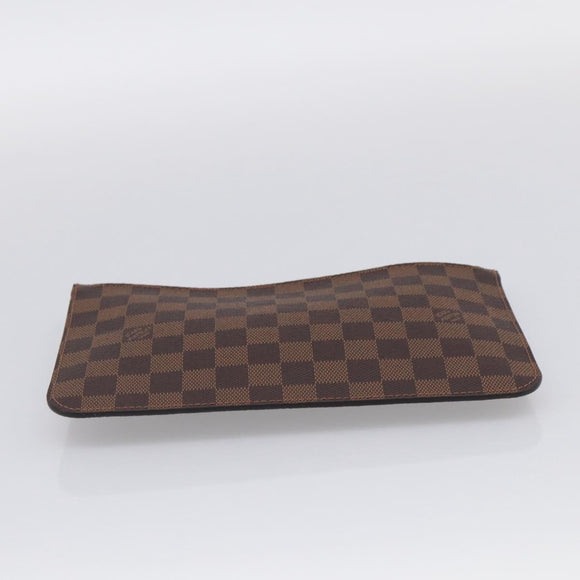 LOUIS VUITTON Damier Ebene Neverfull MM Pouch LV Auth BA17061V