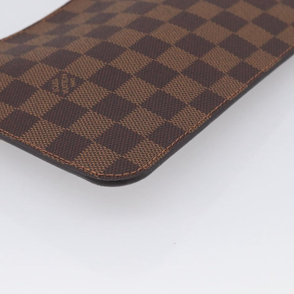 LOUIS VUITTON Damier Ebene Neverfull MM Pouch LV Auth BA17061V