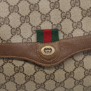 GUCCI GG Supreme Web Sherry Line Shoulder Bag PVC Beige 904 02 084 Auth BA17063-15