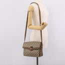 GUCCI GG Supreme Web Sherry Line Shoulder Bag PVC Beige 904 02 084 Auth BA17063-26