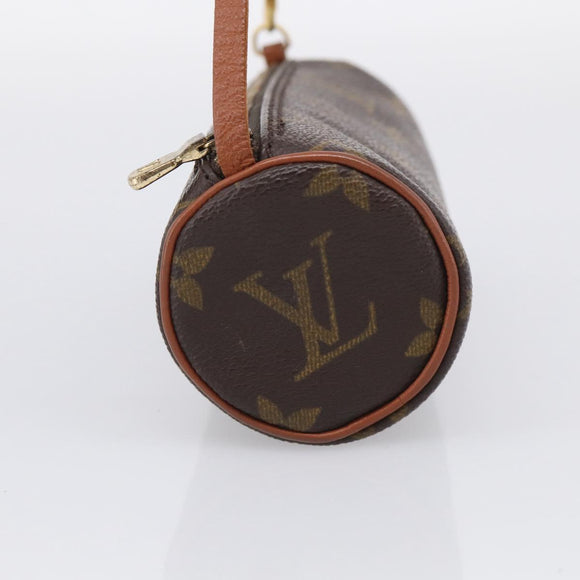 LOUIS VUITTON Monogram Papillon Pouch LV Auth BA17064