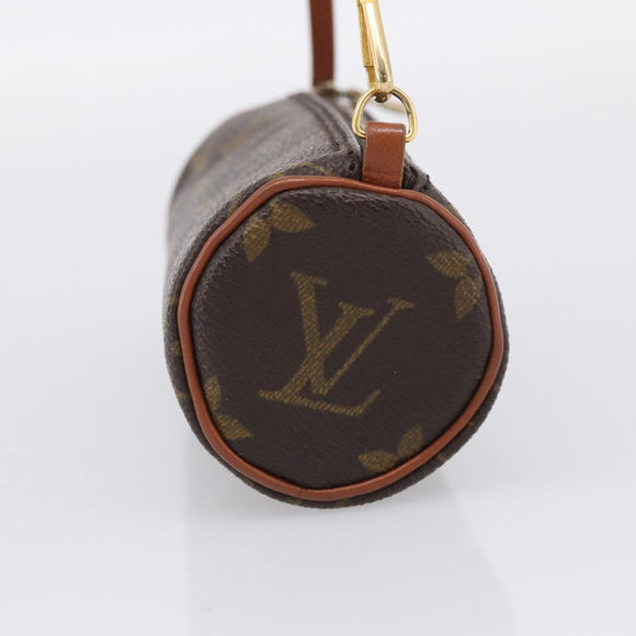 LOUIS VUITTON Monogram Papillon Pouch LV Auth BA17064