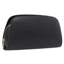 LOUIS VUITTON Epi Dauphine PM Pouch Black M48442 LV Auth BA17069-1
