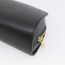 LOUIS VUITTON Epi Dauphine PM Pouch Black M48442 LV Auth BA17069-10