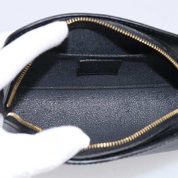 LOUIS VUITTON Epi Dauphine PM Pouch Black M48442 LV Auth BA17069