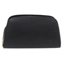 LOUIS VUITTON Epi Dauphine PM Pouch Black M48442 LV Auth BA17069-2