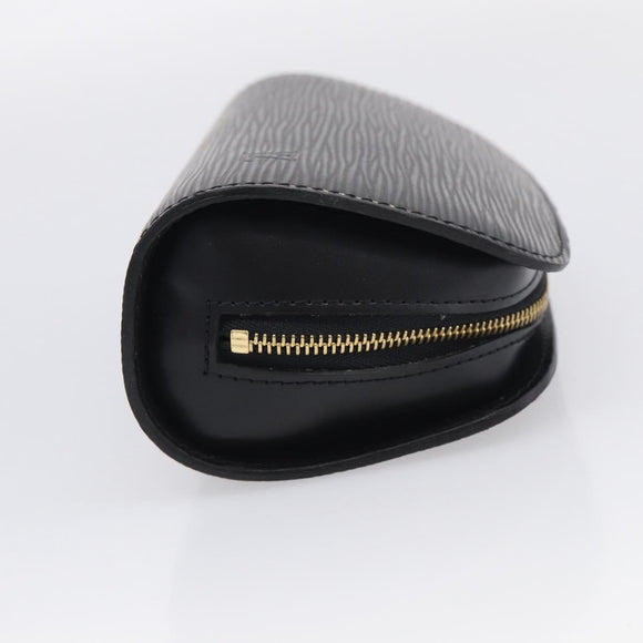 LOUIS VUITTON Epi Dauphine PM Pouch Black M48442 LV Auth BA17069