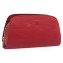 LOUIS VUITTON Epi Dauphine PM Pouch Red M48447 LV Auth BA17070-1