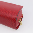 LOUIS VUITTON Epi Dauphine PM Pouch Red M48447 LV Auth BA17070-10