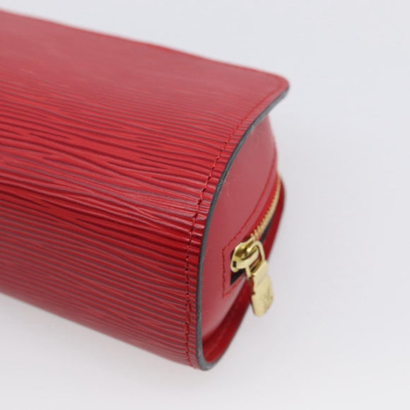 LOUIS VUITTON Epi Dauphine PM Pouch Red M48447 LV Auth BA17070