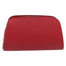 LOUIS VUITTON Epi Dauphine PM Pouch Red M48447 LV Auth BA17070-2