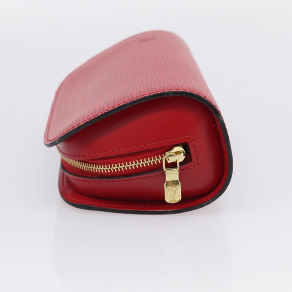 LOUIS VUITTON Epi Dauphine PM Pouch Red M48447 LV Auth BA17070