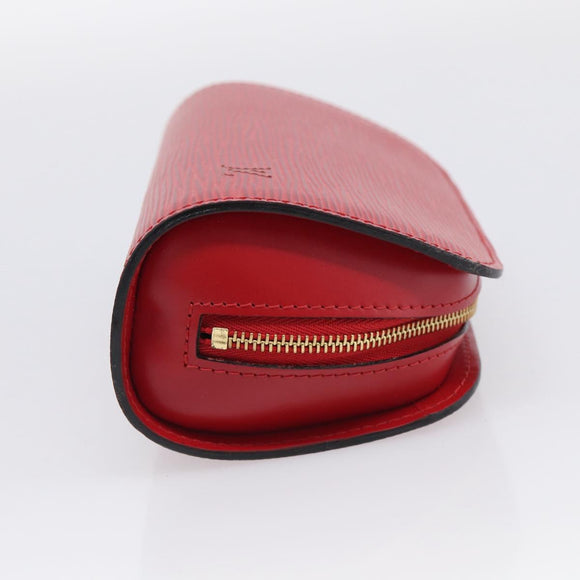 LOUIS VUITTON Epi Dauphine PM Pouch Red M48447 LV Auth BA17070