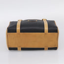 GUCCI Hand Bag Leather Black Gold 000 58 0140 Auth BA17073-10