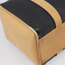GUCCI Hand Bag Leather Black Gold 000 58 0140 Auth BA17073-12