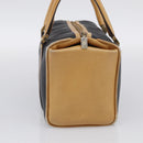 GUCCI Hand Bag Leather Black Gold 000 58 0140 Auth BA17073-4