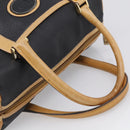 GUCCI Hand Bag Leather Black Gold 000 58 0140 Auth BA17073-7