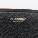 BURBERRY Coin Purse Leather Black Gold Auth BA17074A-13