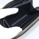 BURBERRY Coin Purse Leather Black Gold Auth BA17074A-19