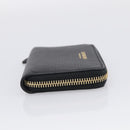 BURBERRY Coin Purse Leather Black Gold Auth BA17074A-5