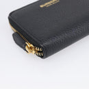 BURBERRY Coin Purse Leather Black Gold Auth BA17074A-9