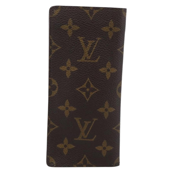 LOUIS VUITTON Monogram Etui Lunette Simple Glasses Case M62962 LV Auth BA17078