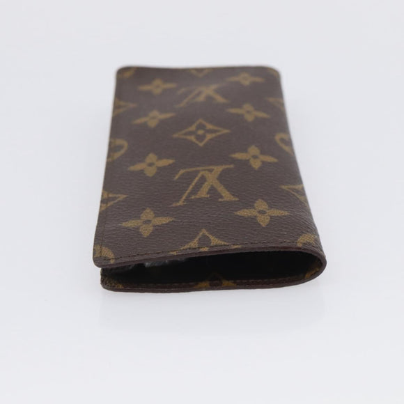 LOUIS VUITTON Monogram Etui Lunette Simple Glasses Case M62962 LV Auth BA17078