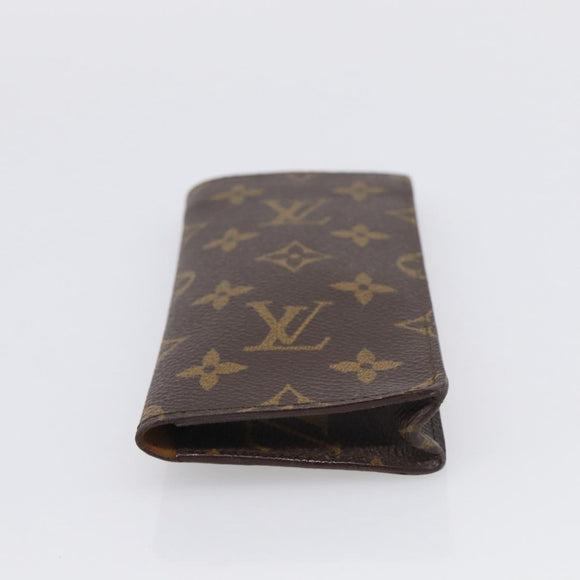 LOUIS VUITTON Monogram Etui Lunette Simple Glasses Case M62962 LV Auth BA17078