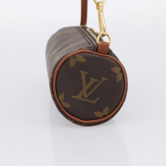LOUIS VUITTON Monogram Papillon Pouch LV Auth BA17086
