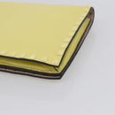 Valentino Clutch Bag Leather Yellow Gold Auth BA17087A-10