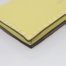 Valentino Clutch Bag Leather Yellow Gold Auth BA17087A-11