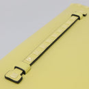 Valentino Clutch Bag Leather Yellow Gold Auth BA17087A-13