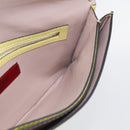 Valentino Clutch Bag Leather Yellow Gold Auth BA17087A-19