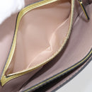 Valentino Clutch Bag Leather Yellow Gold Auth BA17087A-22